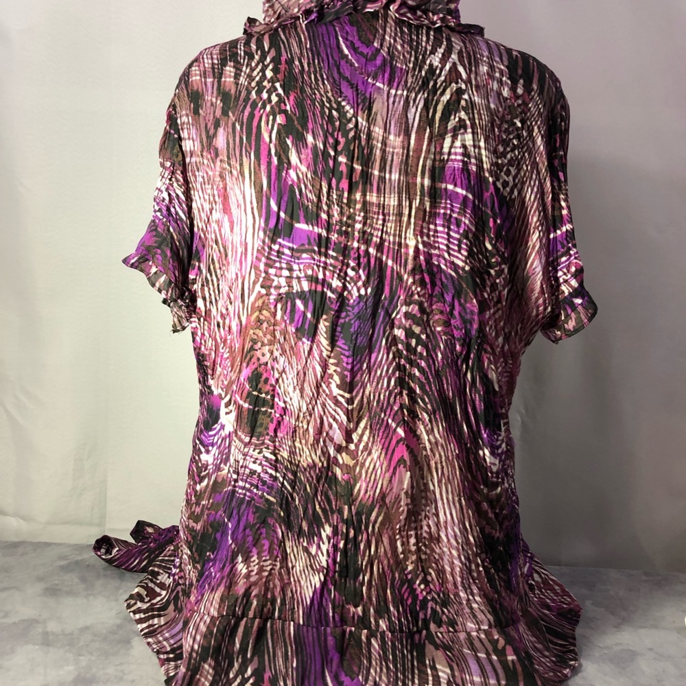 East 5th  Ruffled wrap blouse 2X - Picture 4 of 8